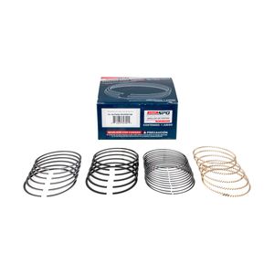 juego de anillos para pistones > set para 6 cilindros, ranuras: 1.5 x 1.5 x 3.0, diametro: 93.00 mm/ 3.661 in, material: molibdeno, pistones plano para laina corta > 09-2m5014a 20 spq